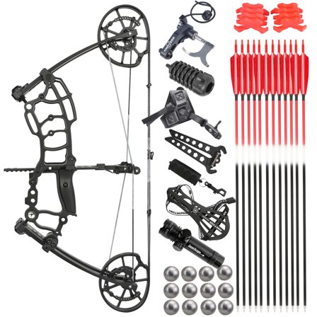 JUNIXNG M109KA Dual-Use Compound Bow Hunting Bow Kit 40-65 lbs