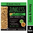 JUNKLESS NonGMO Delicious Oats & Honey Chewy Granola Bars, 1.1 oz, 8