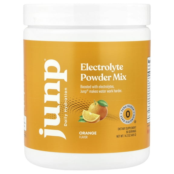 JUNP Hydration Electrolyte Powder Mix, Orange, 14.2 oz (405 g)