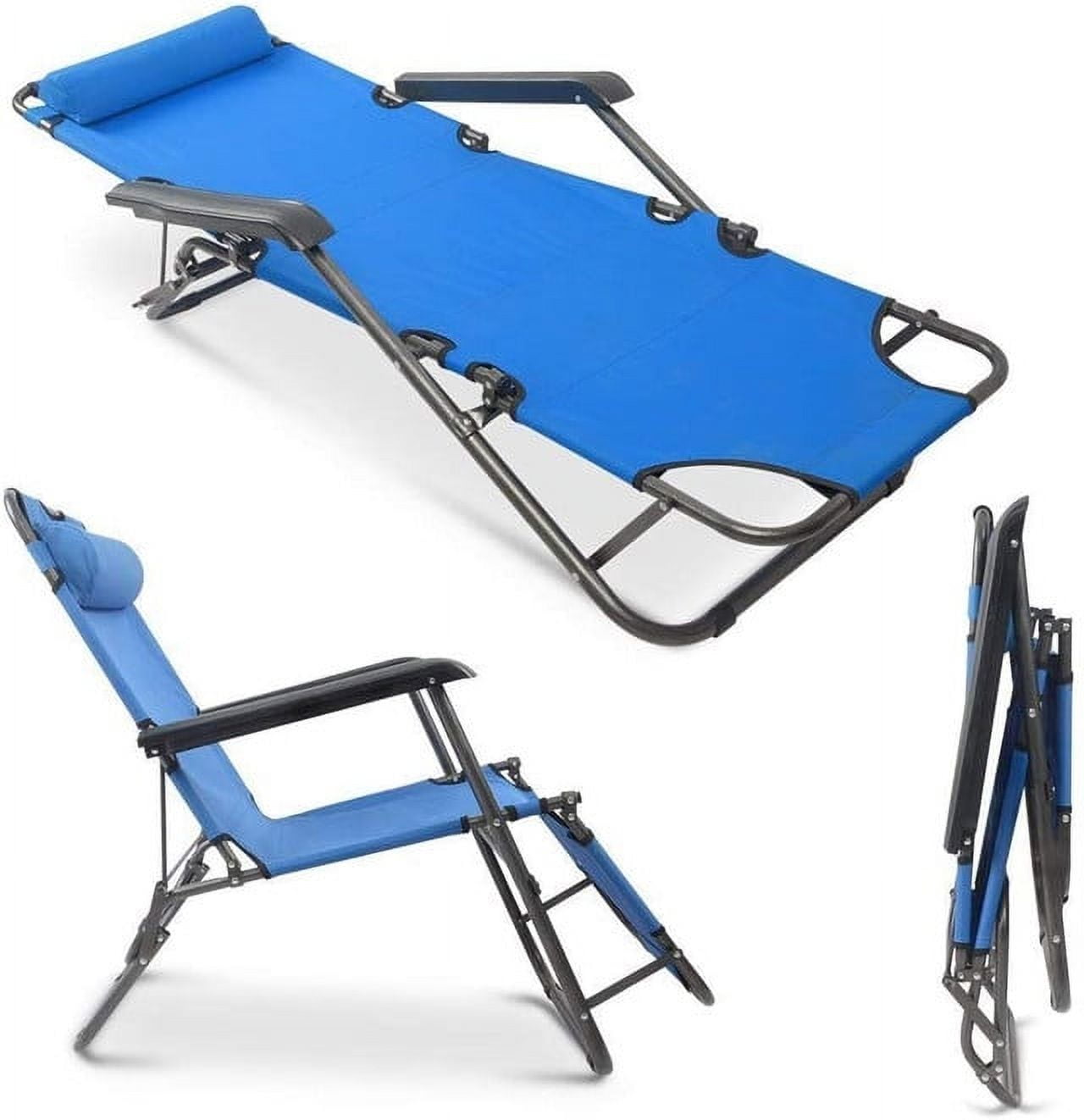 JUNSTAR Folding Camping Reclining Chairs,Portable Zero Gravity 