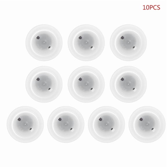 JUNTEX 10pcs One-way Degassing PE Valve With Filter Exhaust Ventilation Vent Coffee Bag