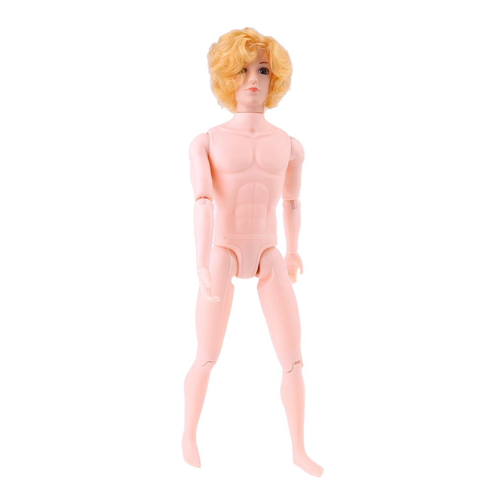 nake dolls JUNTEX 30cm 12 Moveable Jointed Nude Naked Dolls Doll Body Yellow Hair for  Ken Boy Male Man Boyfriend Prince - Walmart.com