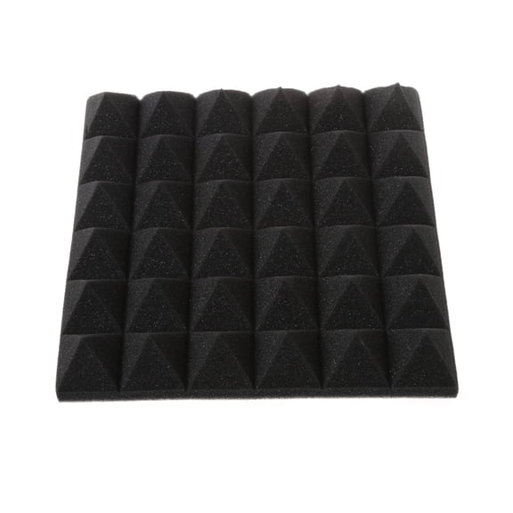 JUNTEX 30x30x5cm Soundproofing Foam Studio Acoustic Sound Treatment Absorption Wedge Ti