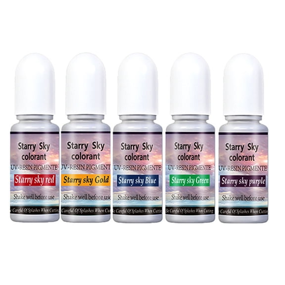 JUNTEX 5Color Concentrated Resin Pigment Liquid Epoxy Pigment UV Epoxy Resin Dye Liquid