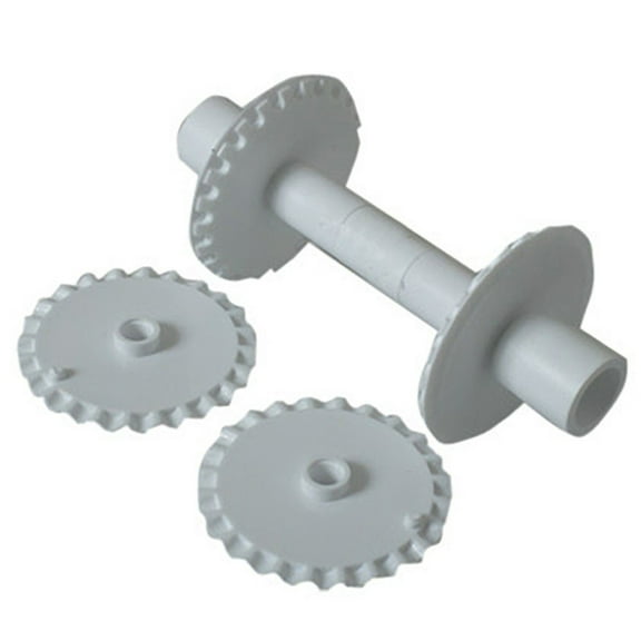 JUNTEX 6Pcs Fondant Strip Ribbon Cutter Stitcher with Cake Rolling Pin Decorating Tool