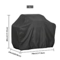 thumbnail image 1 of JUNTEX BBQ Cover Outdoor Dust Waterproof Weber Heavy Duty Grill Cover Rain Protective Outdoor Barbecue Cover Round Bb, 1 of 19