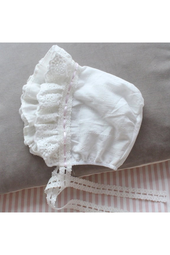 Baby Girls Ruffle Cap Autumn Newborn Children Flower Bonnet Hat Infant Princess Multi Color Cotton Caps Photography Prop