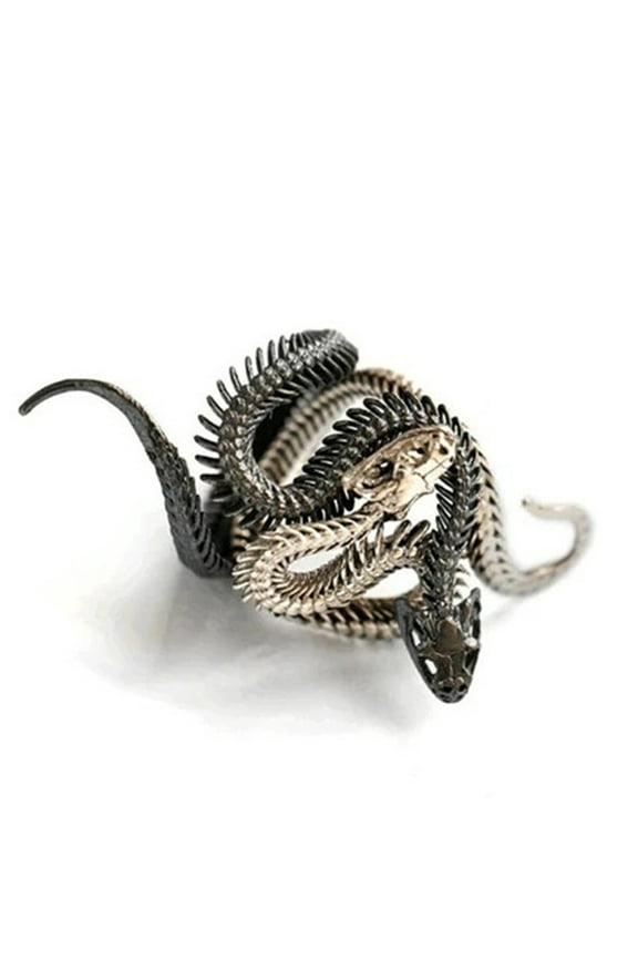 Couple Snake Bone Ring Can Be Combined Fashion Adjustable Ring Snake Animal Ring