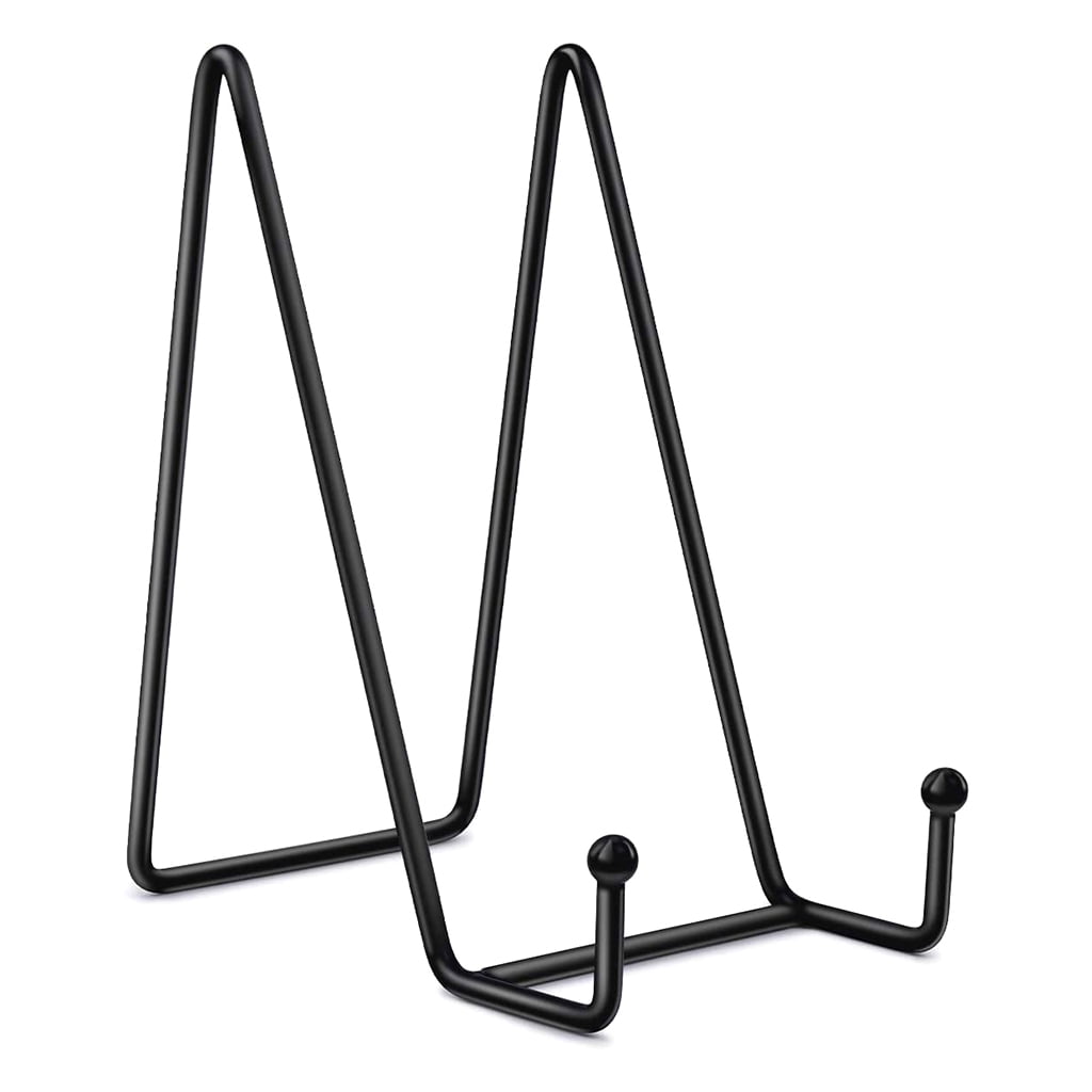 JUNTEX Creative Black Metal Display Stand Iron Easel Plate Display
