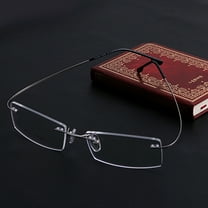 JUNTEX Fashion Metal Rimless Eye Glasses Eyeglasses Frame Spectacle Frames