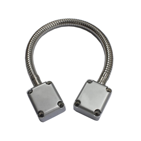 JUNTEX Flexible Armored Door Loop Wire Protector Stainless Steel Door Loom Pair Fit