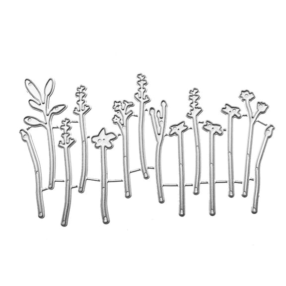 JUNTEX Flower Fence Metal Cutting Dies Stencil DIY Scrapbooking Album Paper Card Template Mold Embossing Craft