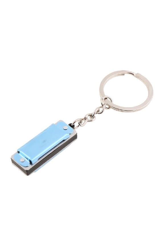 Harmonica Keychain Harmonic Keyring Keys Holder Bag Pendant Musical Instruments