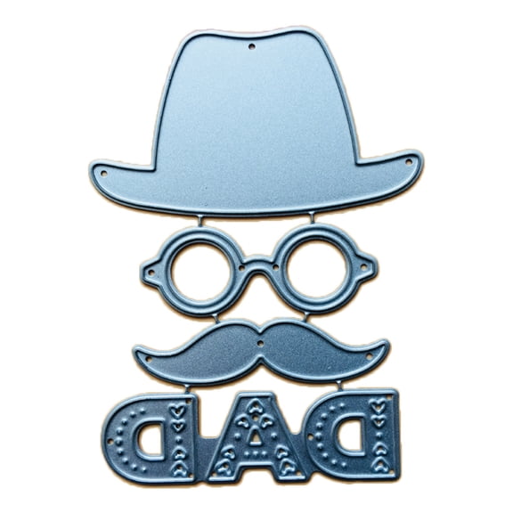 JUNTEX Hat Dad Metal Cutting Dies Stencil Scrapbooking DIY Album Stamp Paper Card Embossing Decor Craft