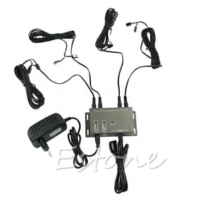 JUNTEX Infrared Remote Extender 8 Emitters 1 Receiver IR Repeater Hidden System Kit EU