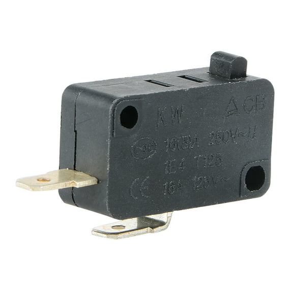 JUNTEX KW1-103 Large Micro Switch 2 Pins Normally Closed Button Stroke Switch for Microwave Oven Washing Machine Rice Cooker