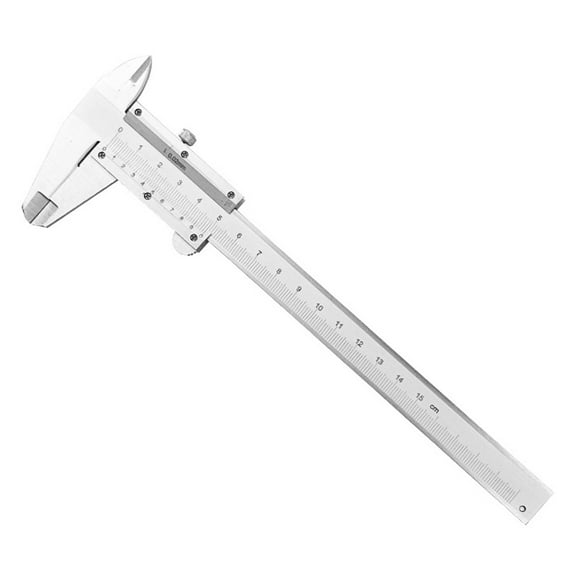 JUNTEX Portable Vernier Caliper Gauge Measuring Tool Inside Outside Depth Step for Teaching Interior Design DIY Tools 150mm 6"