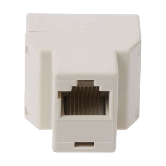 JUNTEX RJ45 CAT5 CAT5E Network Ethernet 1to2 Connector Adapter