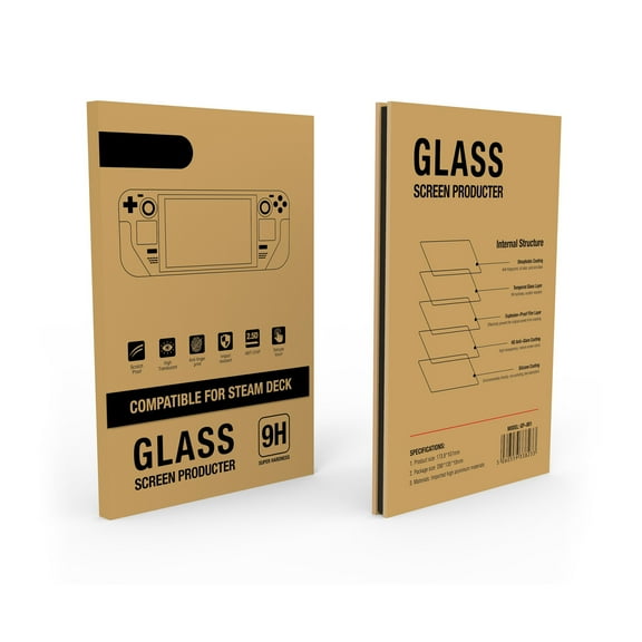 JUNTEX Tempered Glass For Steam Deck Screen 7'' Protector Protective Film Replacement