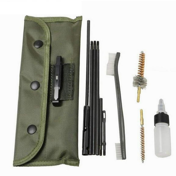 JUNTEX Travel Size Hunting Rifle Handgun Shotgun Cleaning Kit for Most Guns with Case