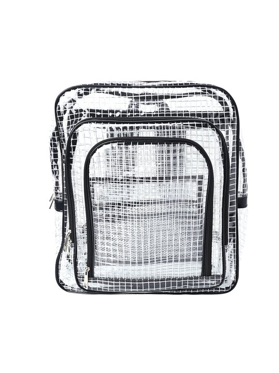 Unisex Anti-static Clear Backpack Travel Shoulder Bags PVC Rucksack Engineer Too