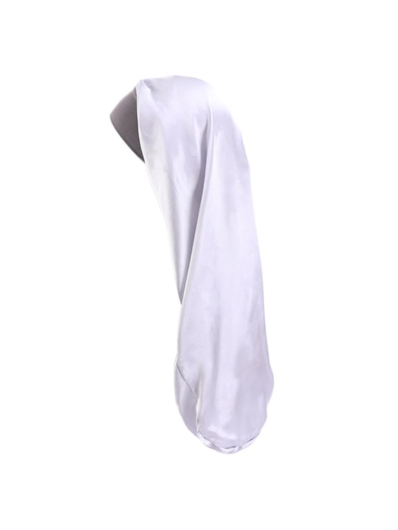 Women Extra Large Satin Long Sleep Cap for Dreadlocks Curly Hair Bonnet Loose Night Sleeping Hat Elastic Band Headwrap