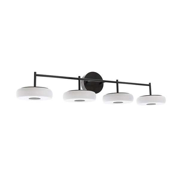 JUNV4108LAJUDBK AFX June - 40W 1 LED Bath Vanity-8.4 Inch Tall and 41 Inch Wide-Black Finish