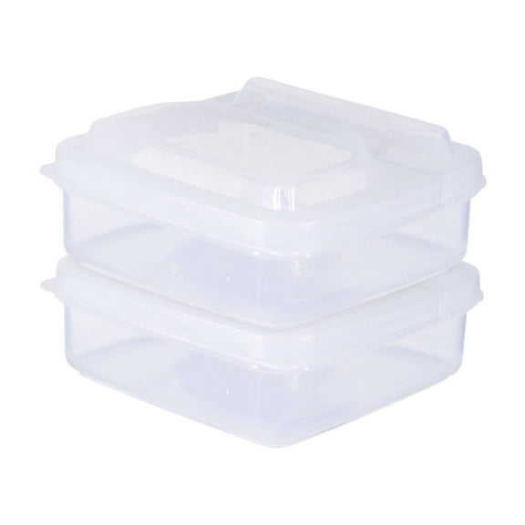 JUNWELL 4 Pack-Bacon Keeper Deli Meat Saver Cheese Cold Cuts Plastic Food Storage Containers with lids for Refrigerators Lunch Box Christmas Cookie Holder Meal Prep Container