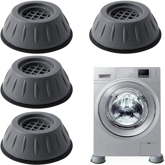 JUNWELL 4pcs Anti Vibration Pads for Washer Dryer Shock and Noise Cancellation, Washing Machine Stand to Prevent Shifting, Shaking Walking for Home