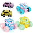 thumbnail image 1 of JUNWELL 5 Pack Toy Cars Friction Powered Cars Baby Toy 12-18 Months Educational Toys for Toddlers 1-3 Cartoon Baby, Car Toys for 2+ Year Old Boy Girl, 1 of 5