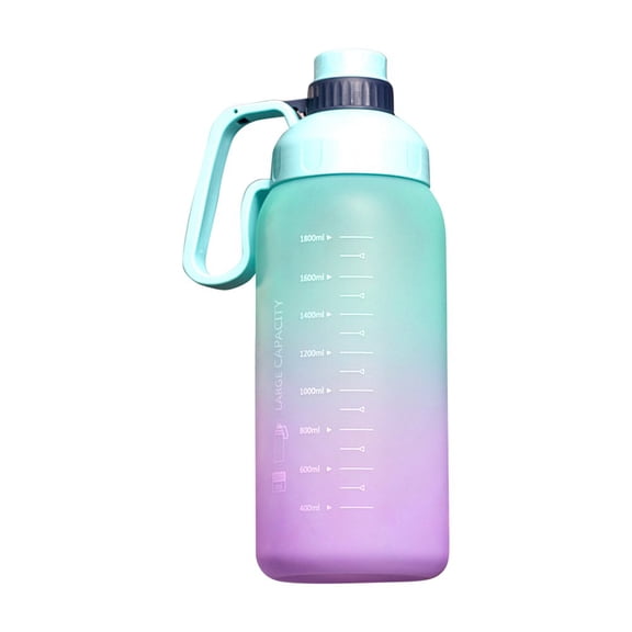 JUNWELL 60oz Leakproof Free Drinking Water Bottle with Straw and Scale BPA Free for Fitness Gym and Outdoor Sports