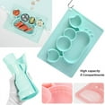 thumbnail image 1 of JUNWELL Baby Suction Silicone Plate, Portable Silicone Divided Placemat, Waterproof Baby Placemat Travel Food Mat, Non-Slip, Reusable and Easy Clean for Babies, Green, 1 of 9