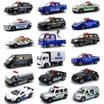 thumbnail image 1 of JUNWELL Boc Car Model Realistic Simple Operation Alloy Police Car Model Kids Toy for Interactive Play, 1 of 9