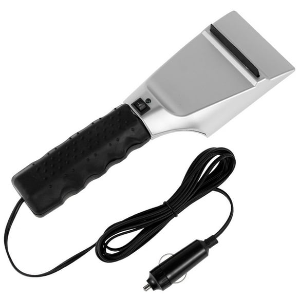 JUNWELL Car Heated Snow Ice Scraper 12V 15W Electric Heated Car Ice Scraper Auto Cigarette Lighter Windshield Window Ice Scrapers Snow Removal Shovel