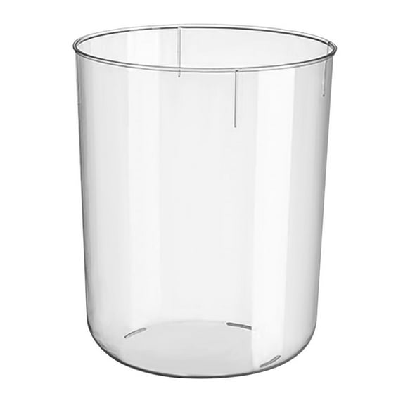 JUNWELL Clear Trash Can Household Clear Waste Basket Waste Paper Container for Office