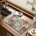 thumbnail image 1 of JUNWELL Coffee Mat Hide Stain Rubber  Coffee Maker Mat for Countertops  Absorbent Coffee Bar Mat for Kitchen Counter Coffee Bar Accessories Under Appliance Mats Drying Mat for Kitchen Cou, 1 of 7
