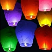 JUNWELL Fully assembled and Fully biodegradable Chinese lanterns for Birthdays  Parties  New Years  Memorial Ceremonies and More  10-pack  Colorful