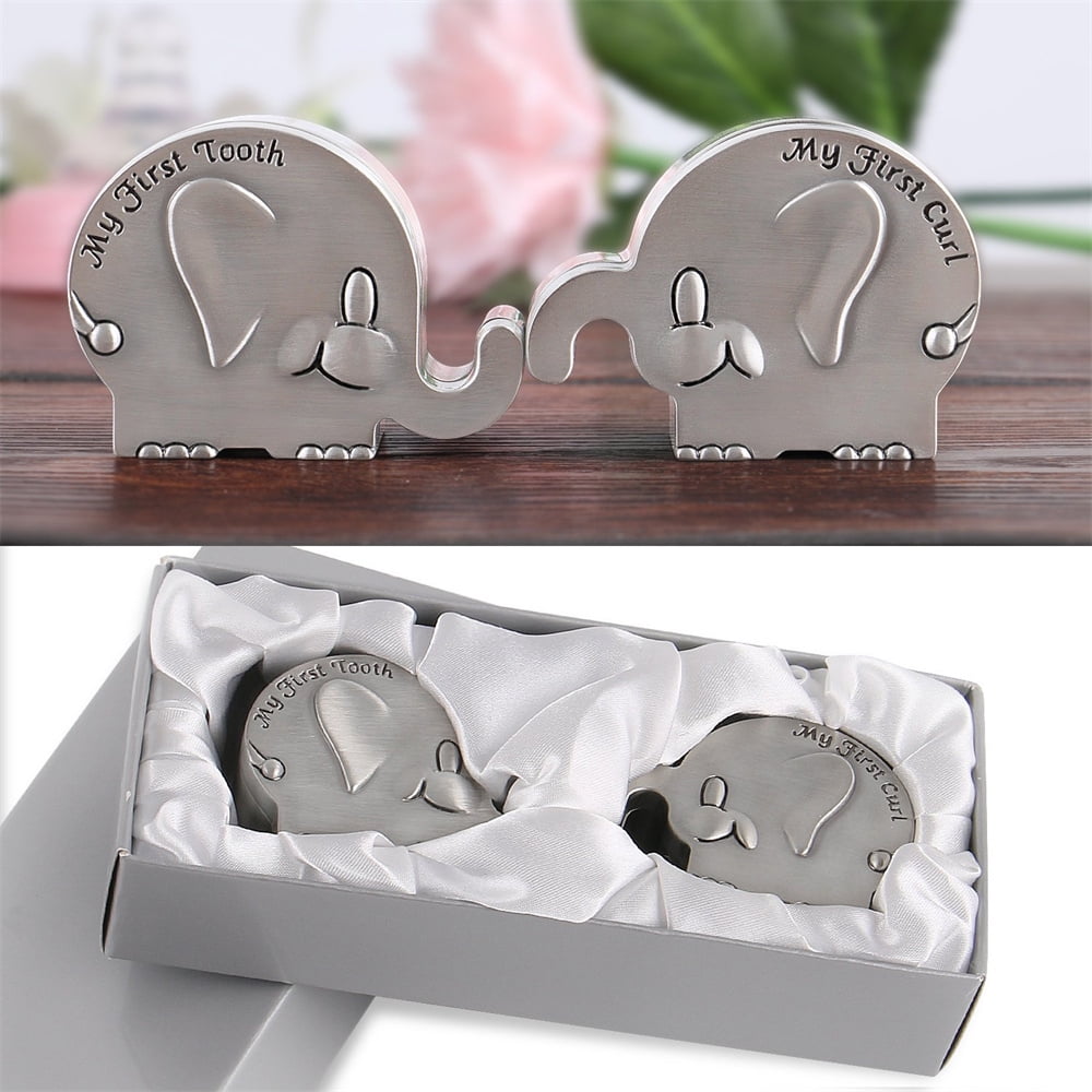 JUNWELL Kids First Curl and Fairy Tooth Keepsake Box Baby First Tooth Fairy and Curl Keepsake Box -Baby Tooth Fairy Box Keepsake for Lost Tooth Boys| Tooth Holder for Kids |Baby Shower Gift