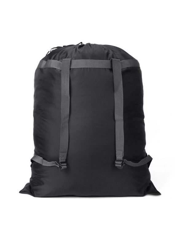 Large Laundry Bag Heavy Duty Polyester Washing Backpack With 2 Adjustable Shoulder Straps For School Camping New