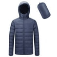 thumbnail image 1 of JUNWELL Men‘s Down Jacket Hooded Packable Down Puffer Jacket Lightweight Water-Resistant Insulated Down Jacket, 1 of 5