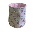 thumbnail image 1 of JUNWELL Pink Ballet Girl Bow Print Kids Laundry Basket Organizer: Cotton Linen Toy Storage Basket for Home Organization and Dirty Clothes (35x40 cm), 1 of 5