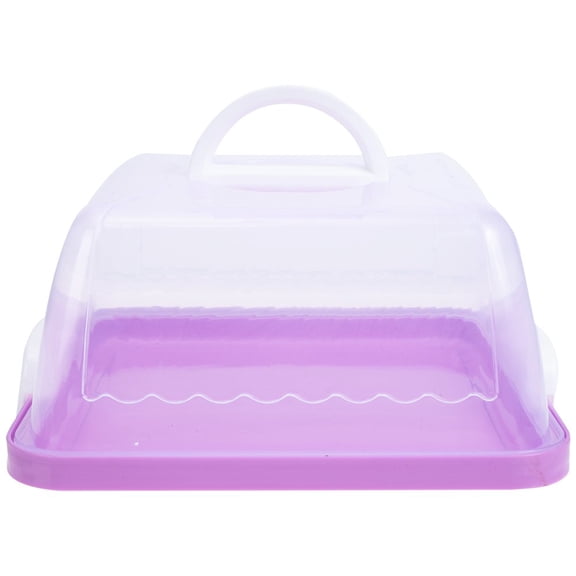 JUNWELL Portable Cake Carrier with Handle Plastic Cake Container Holder with Lid