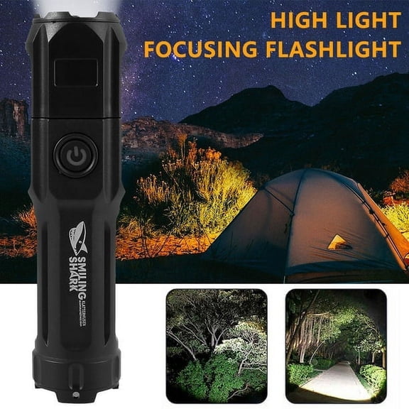 JUNWELL Rechargeable 1000000 Lumens Xhp70 Most Powerful LED Flashlight USB Zoom Torch