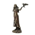 thumbnail image 1 of JUNWELL Resin Statues Morrigan The Celtic  of Battle with Crow & Sword Bronze Finish Statue 15cm for Home Decoration, 1 of 7