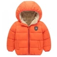 thumbnail image 1 of JUNWELL Toddler Boys Girls Hooded Down Jacket Winter Warm Fleece Coat Windproof Zipper Puffer Outerwear 2T-7T, 1 of 8