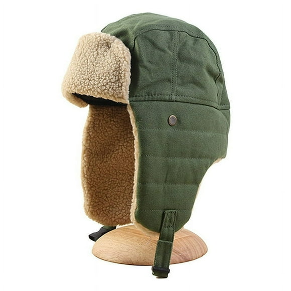 JUNWELL Winter Cold-Proof Ear Warm Cap Bomber Hat Thickened Beanie Russian Caps Ushanka Earflap Pilot Hat