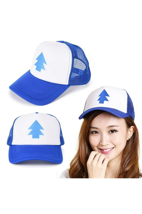 Women Men Trucker Baseball Cap Pine Tree Dipper Gravity Fall Mesh Hat Adjustable