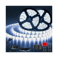 thumbnail image 1 of JUNWEN 50ft White Led Strip Lights, 12V Outdoor Strip Lights Waterproof Flexible Led Light Strip Indoor Plug in Cuttable SMD2835 Dimmable Led Strip Light for Bedroom Cabinet Kitchen TV Hallway C108, 1 of 3