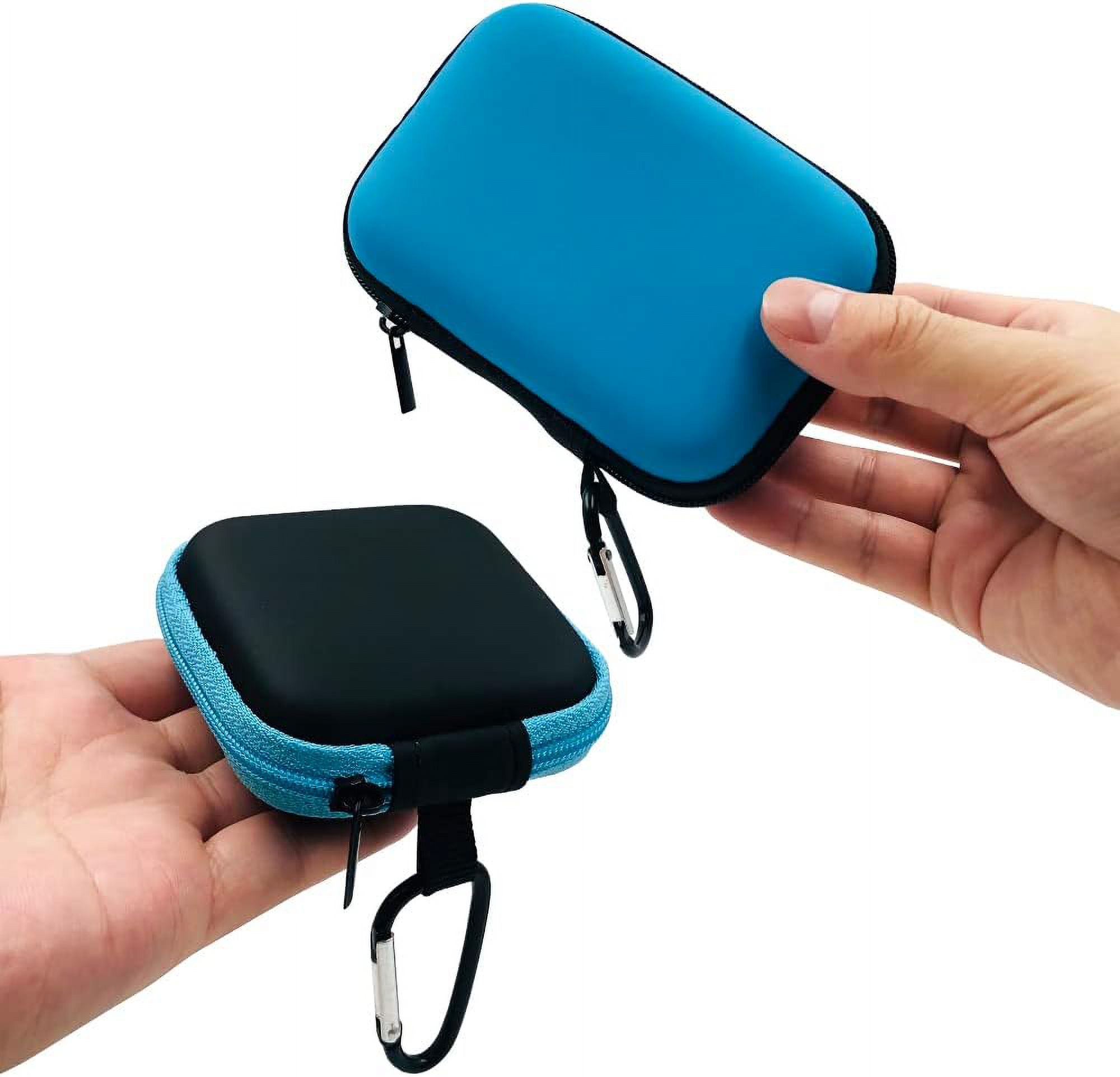 JUNXIAO-10 Pieces Earbud Case, Square and Rectangular Headphone Case ...