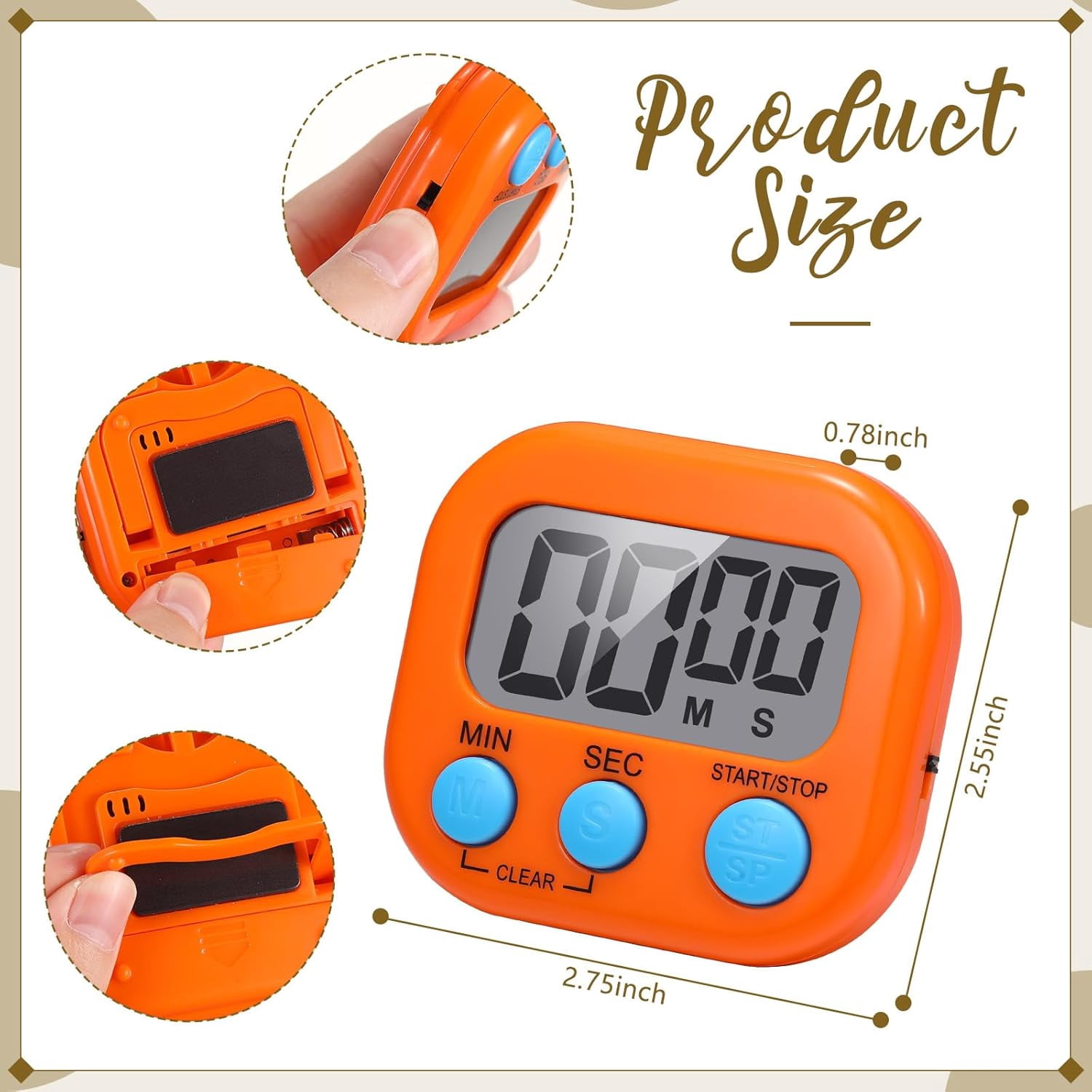 JUNXIAO-16 Pack Digital Classroom Timers with Lanyards - Color-Coded ...